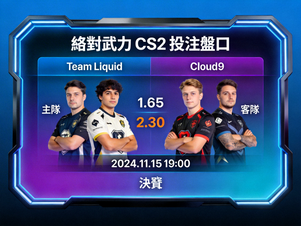 絕對武力 CS2 電競投注盤口畫面