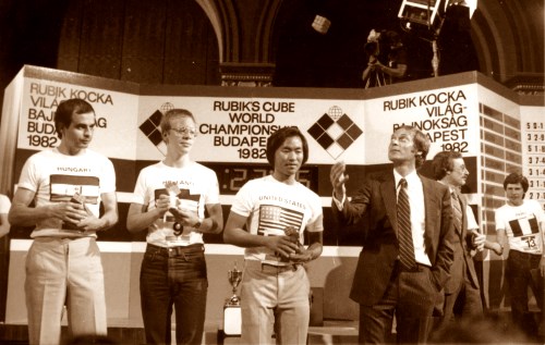 competidores de Cubo Rubik en 1982